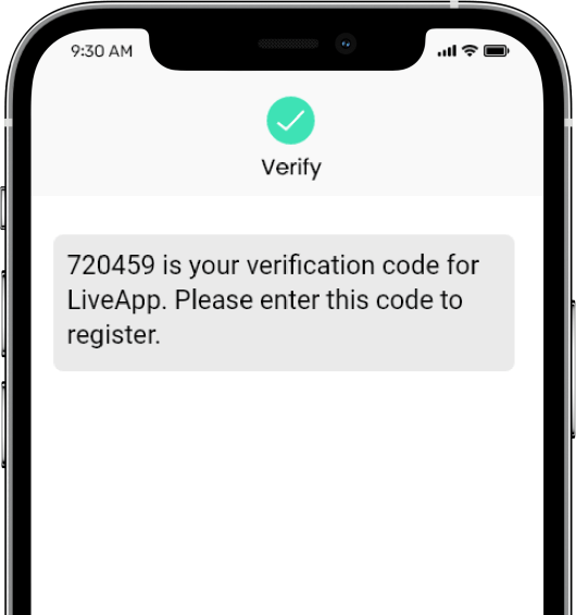 SMS Código de verificación